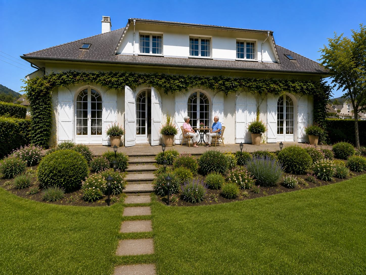 La façade de la Villa Hortensia à Lourdes, maison partagée pour seniors